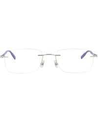 Montblanc - Square-Frame Metal Optical Frames - Lyst
