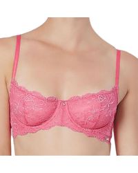 TRUEDAMES - Comfortable Lace Demi Cup Bra - Lyst