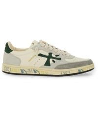 Premiata - Low-Top Sneakers With Perforated Detailing And Distinctive Logo - Lyst