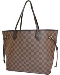 Louis Vuitton - Neverfull Mm Canvas Shoulder Bag (pre-owned) - Lyst