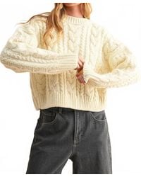 Miou Muse - Braid For This Cable Knit Sweater - Lyst