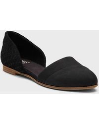 TOMS - Jutti Flats 10 Leather Comfort Slip-On D'Orsay Shoes Fzp364 - Lyst