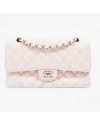 Chanel - Classic Medium Flap Pale Caviar Leather Shoulder Bag - Lyst