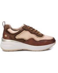 Xti - Suede Metallic Sneakers - Lyst