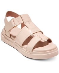 Cole Haan - Grandpro Rally Faux Leather Strappy Fisherman Sandals - Lyst