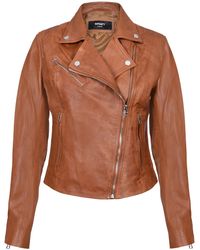 Infinity Leather - Smart Leather Biker Jacket-Matlock - Lyst