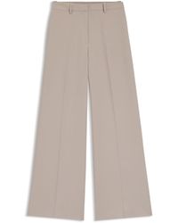 HUGO - Regular-Fit Pants With Wide Leg - Lyst