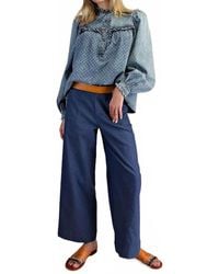 Easel - Polka Dots Washed Blouse - Lyst