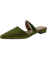 Sam Edelman - Silk Pointed Toe Mules - Lyst
