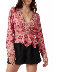 Free People - Falling For You Top - Lyst