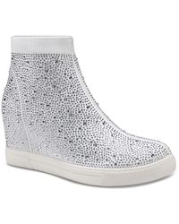 INC - Deena Knit Shimmer Casual And Fashion Sneakers - Lyst