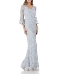 JS Collections - Beaded Soutache Evening Dress - Lyst