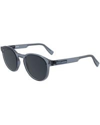 Lacoste - Sunglasses Square Full Rim, Transparent Light Frame And Lens L6055Sn038 - Lyst