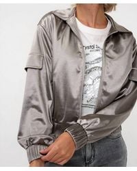 EsQualo - Metallic Bomber Jacket - Lyst