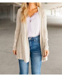 Hailey & Co - Little Bit Of Lace Cardigan - Lyst
