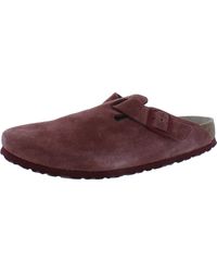 Birkenstock - Boston Leather Slip On Mule Sandals - Lyst
