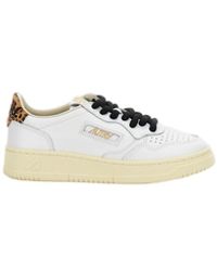 Autry - Optical Medalist Low Leather Calf Hair Sneakers - Lyst
