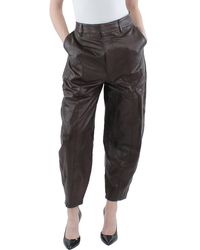 Polo Ralph Lauren - Lamb Leather Tapered Ankle Pants - Lyst