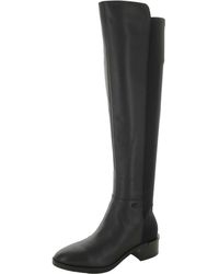 Calvin Klein - Leather Mixed Media Over-the-knee Boots - Lyst