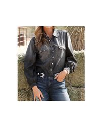 Cruel Girl - Long Sleeve Western Snap Shirt - Lyst
