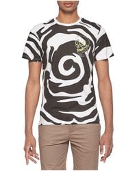 ELEVEN PARIS - Crewneck Striped Graphic T-shirt - Lyst