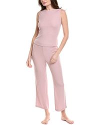 Natori - 2Pc Rib Essential Pajama Set - Lyst