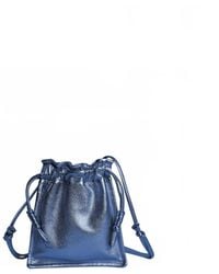 LEMIZ - Mini Bowie Drawstring Leather Bag - Lyst