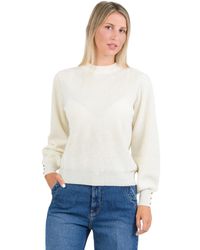 Kocca - Bishop Sleeve Pullover With Button-Decorated Cuffs - Lyst