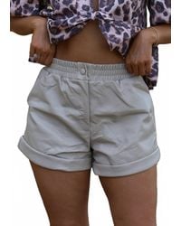 Karlie - Solid Pleather Short - Lyst