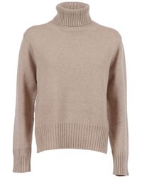 Kangra Cashmere - Regular Fit Turtleneck With Dropped Hem - Lyst