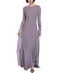 Akris - Silk Maxi Dress - Lyst