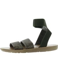 Muk Luks - Faux Leather Slip On Strappy Sandals - Lyst