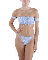 Frankie's Bikinis - Jagger Floral Print String Swim Bottom Separates - Lyst