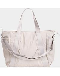 Fashnzfab - Solid Spacious Multi Compartment Carryall Tote Bag - Lyst