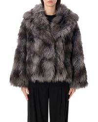 S.W.O.R.D - Faux Fur Coat - Lyst
