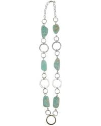 Anju - Amazonite Necklace And Earring Ensemble Set - Lyst