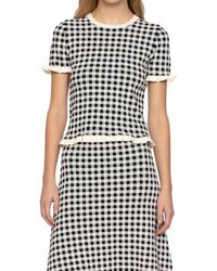 Sea - Saige Gingham Knit Top - Lyst
