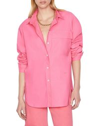FRAME - Vacation Oversized Collared Button-down Top - Lyst