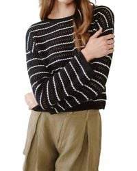 Bella Dahl - Stripe Crew Neck Sweater - Lyst