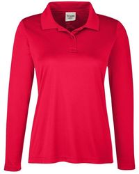 Team 365 - Zone Performance Long Sleeve Polo - Lyst