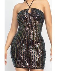 Shop Iris Basic - Night Out Sequin Mini Dress - Lyst