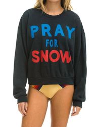 Aviator Nation - Pray For Snow Sweatshirt - Lyst