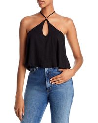 Free People - Linen Knitted Tank Top - Lyst