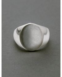 Lucky Brand Basic Signet Ring - Gray