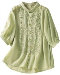 Mccolin - Button Down Front Top - Lyst