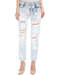 Hidden Jeans - Bleached Bailey Distressed Ripped Skinny Fit Jeans - Lyst