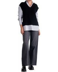 Elan - V-Neck Sweater Vest Shirt - Lyst