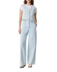 Rag & Bone - Juliana Textured Denim Vest - Lyst