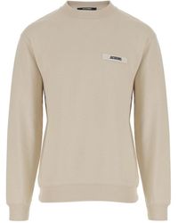 Jacquemus - Crew Neck Sweatshirt With Grosgrain Detailing - Lyst