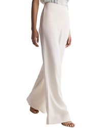 Reiss - Carlie Stitch Wide Leg Trouser - Lyst
